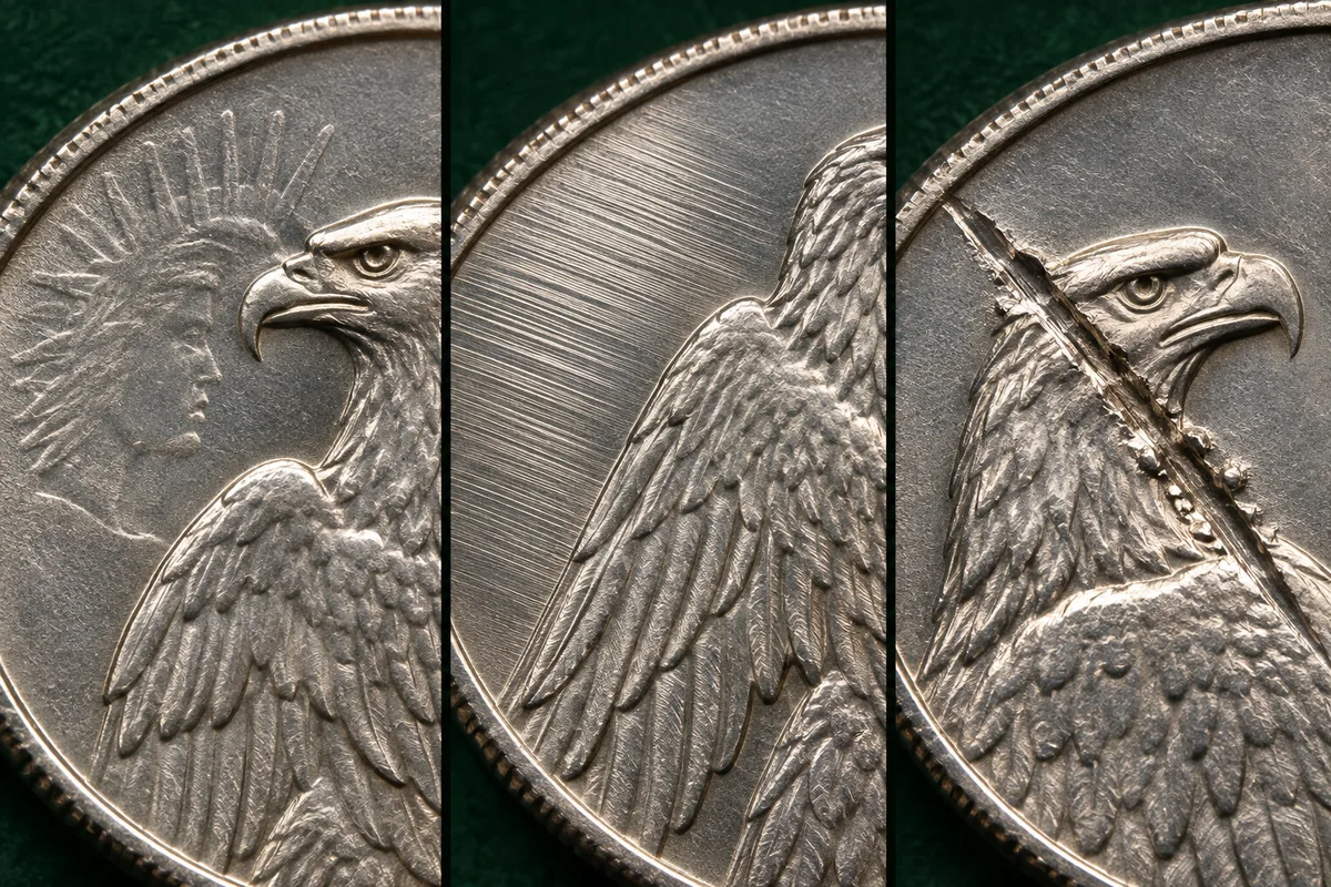 Die clash, polish lines, and later scratch comparison