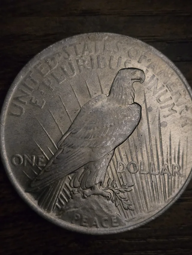 1923 Peace Silver Dollar 90% Silver Raw US Coin Circulated Collector Coin, view 3
