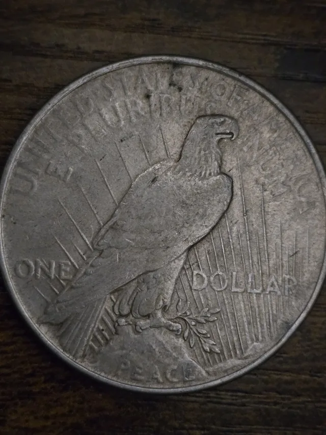 1922 Peace Silver Dollar 90% Silver Raw US Coin Circulated Collector Coin, view 3