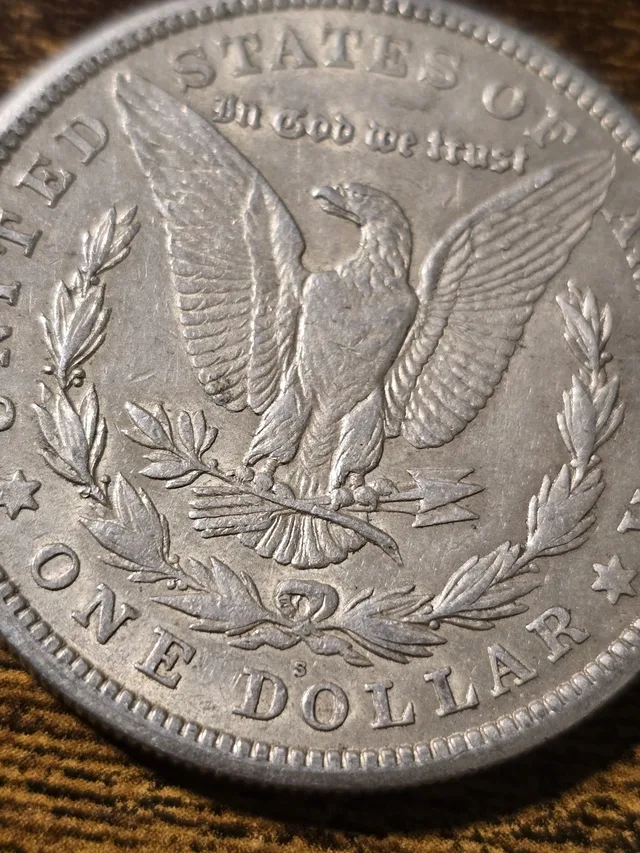 1921-S Morgan Silver Dollar 90% Silver Raw US Coin Circulated Collector Coin, view 3