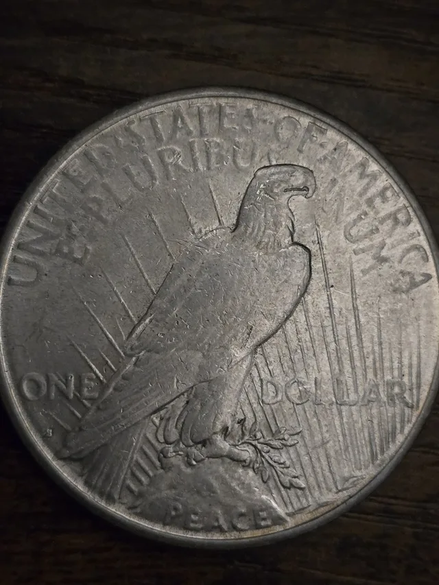 1923 Peace Silver Dollar 90% Silver Raw US Coin Circulated Collector Coin, view 3