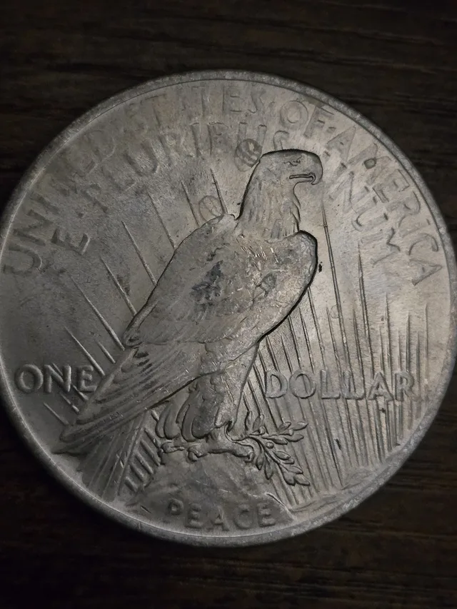 1923 Peace Silver Dollar 90% Silver Raw US Coin Circulated Collector Coin, view 3