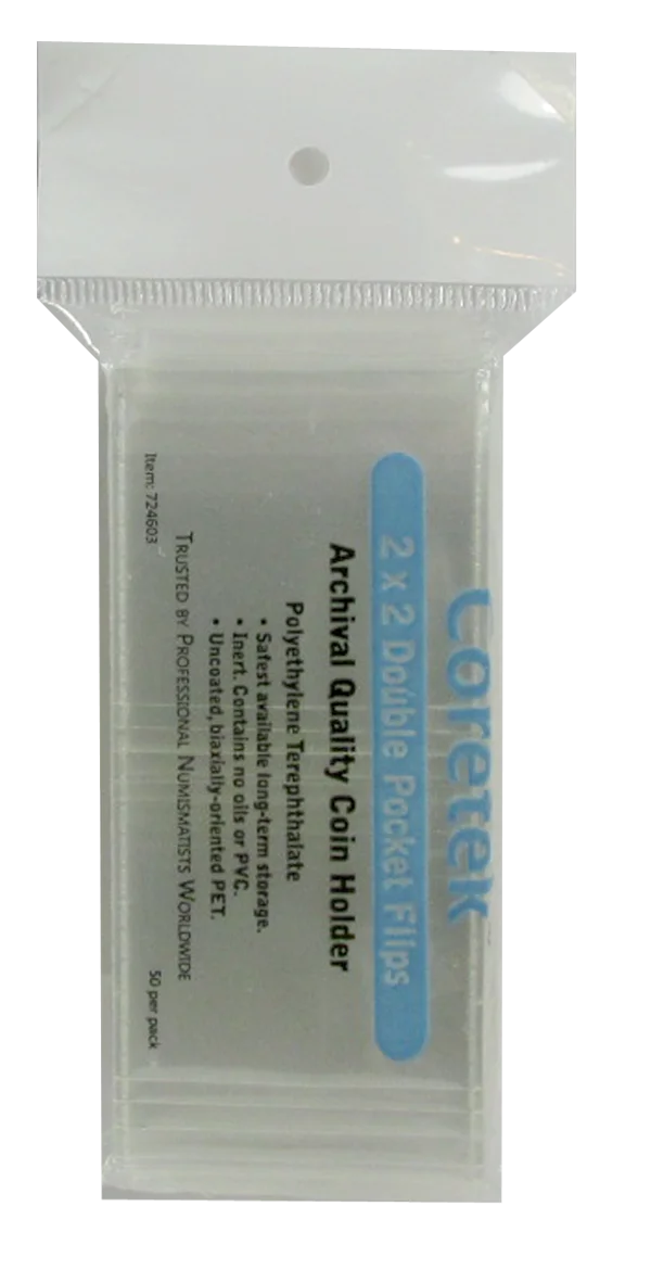 Coretek 2x2 Museum Quality Flips - 50 pack
