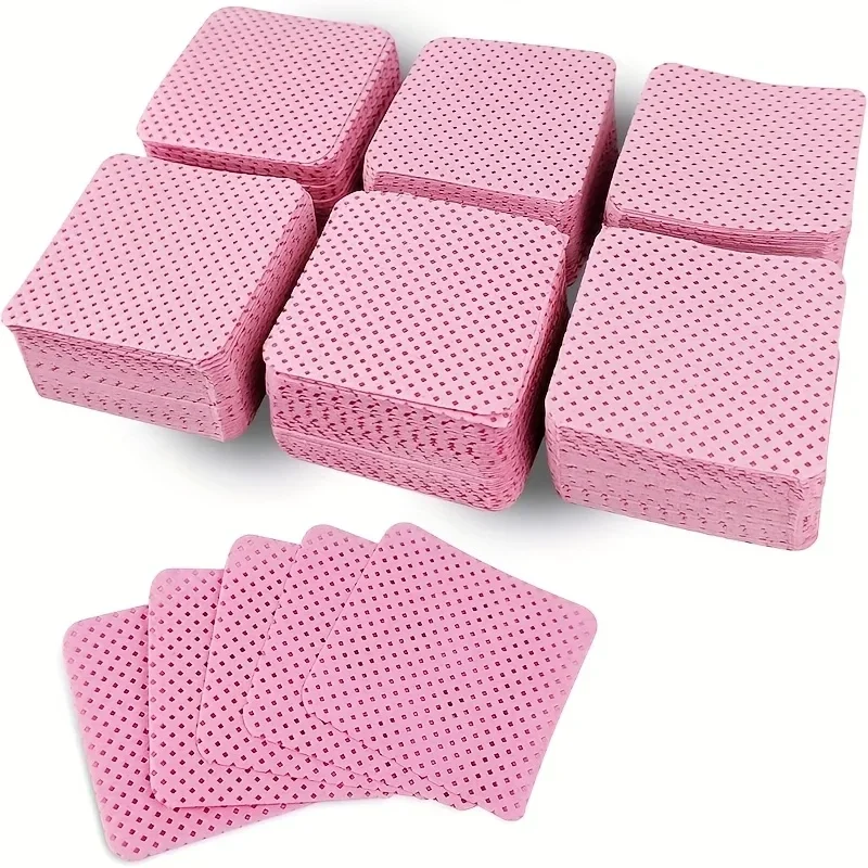 Lint-free nail wipes, pack of 50 — representative supplier photograph