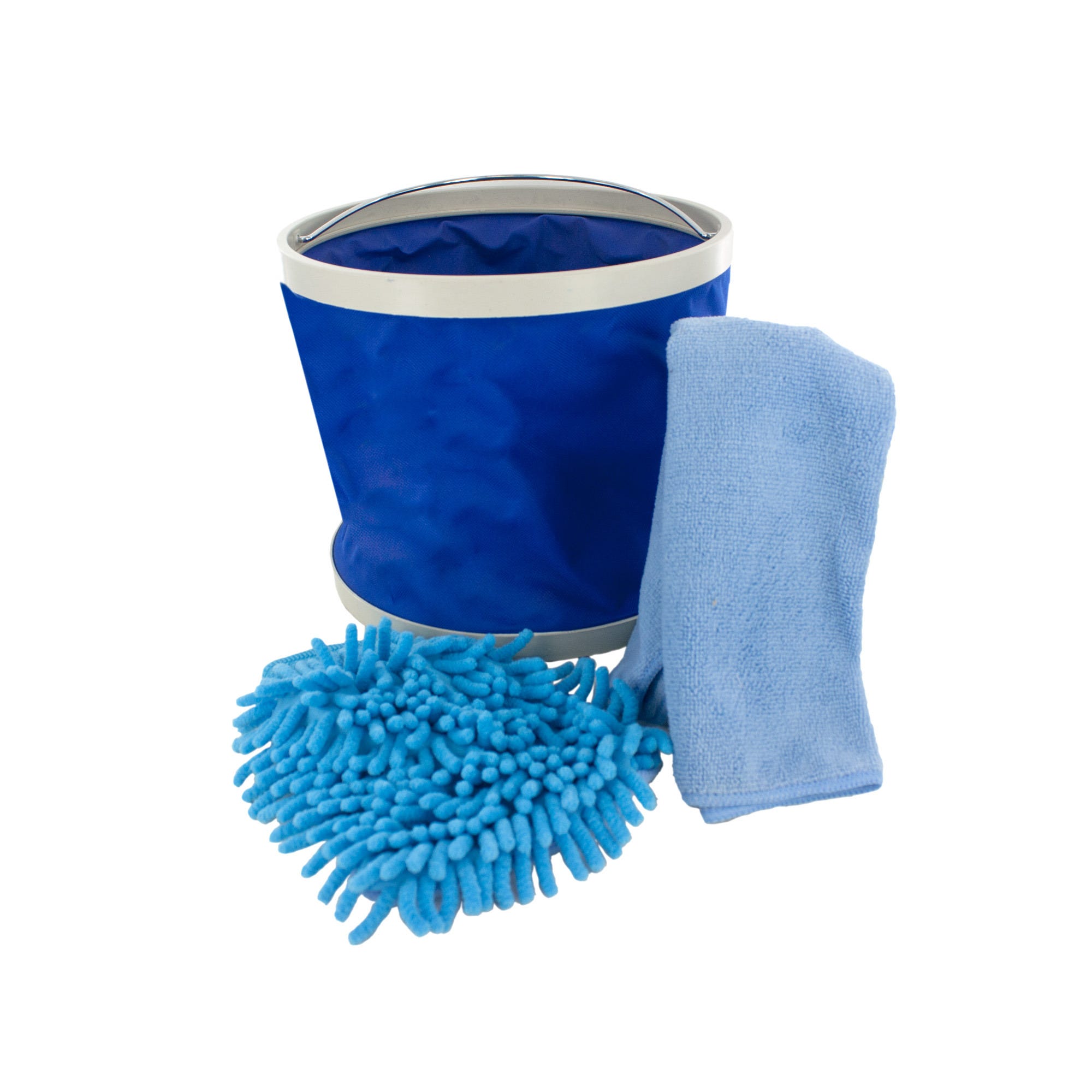 Car Wash Kit with Collapsible Bucket (pack of 4)