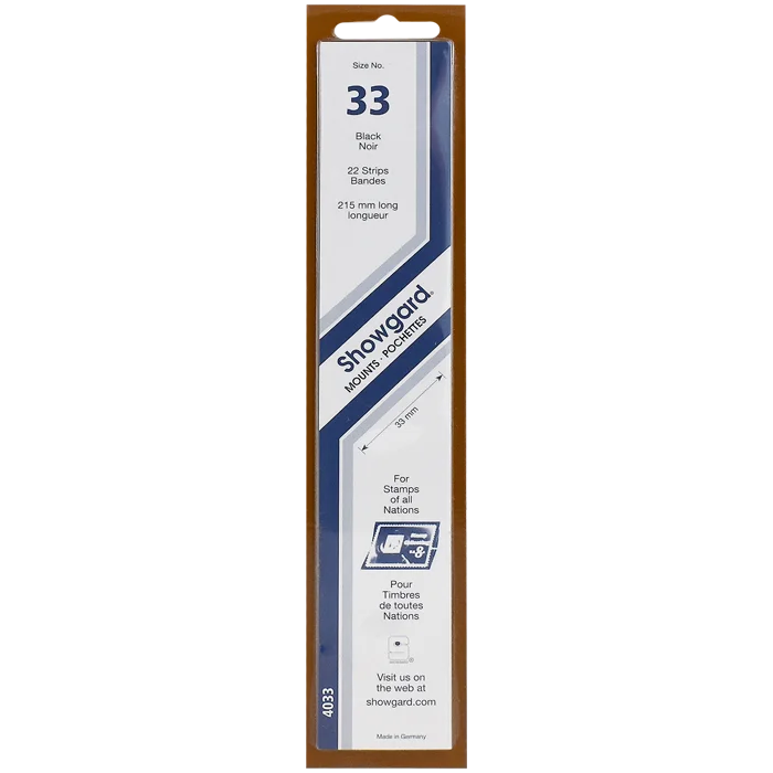 Showgard Mounts - 215mm Strips (Black) - 33x215mm