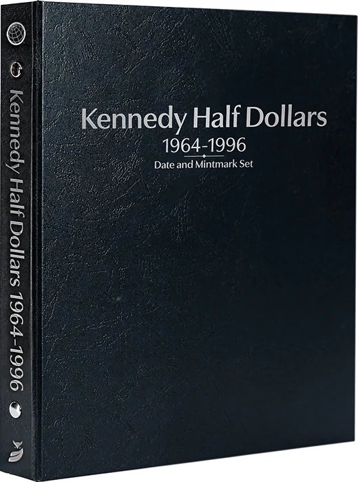 Kennedy Half Dollars 1964-1996, Date & Mintmark Set P, D & S (Black)