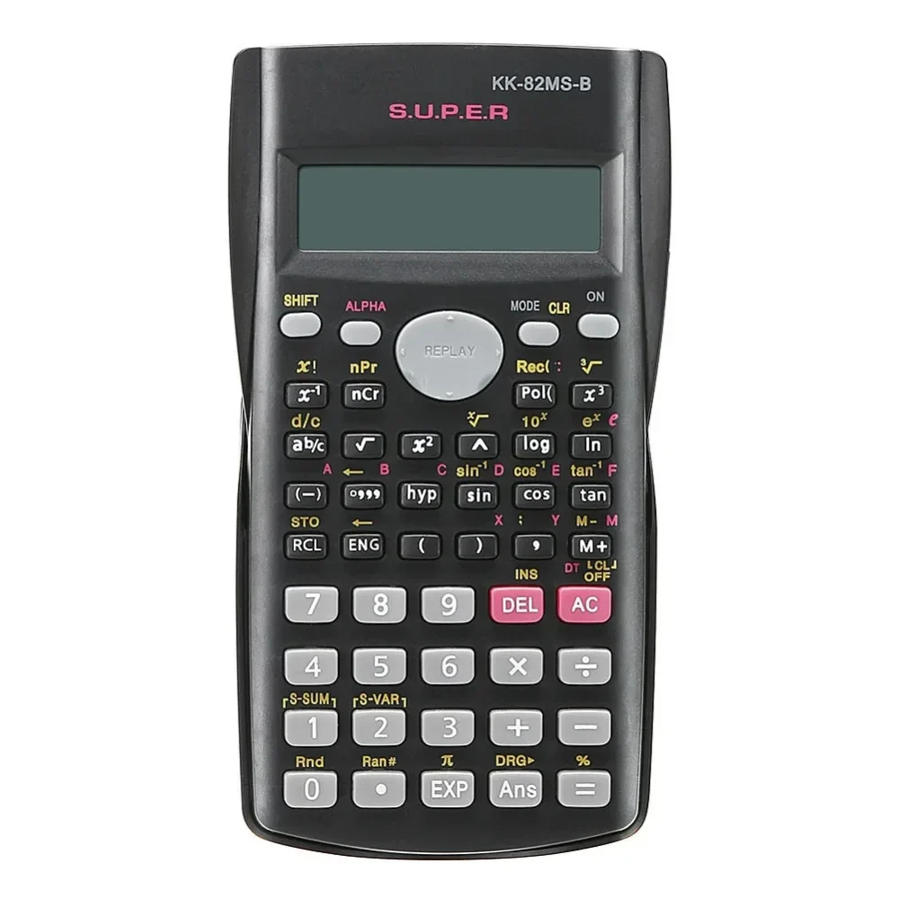 Scientific calculator with 240 functions and 2-line display