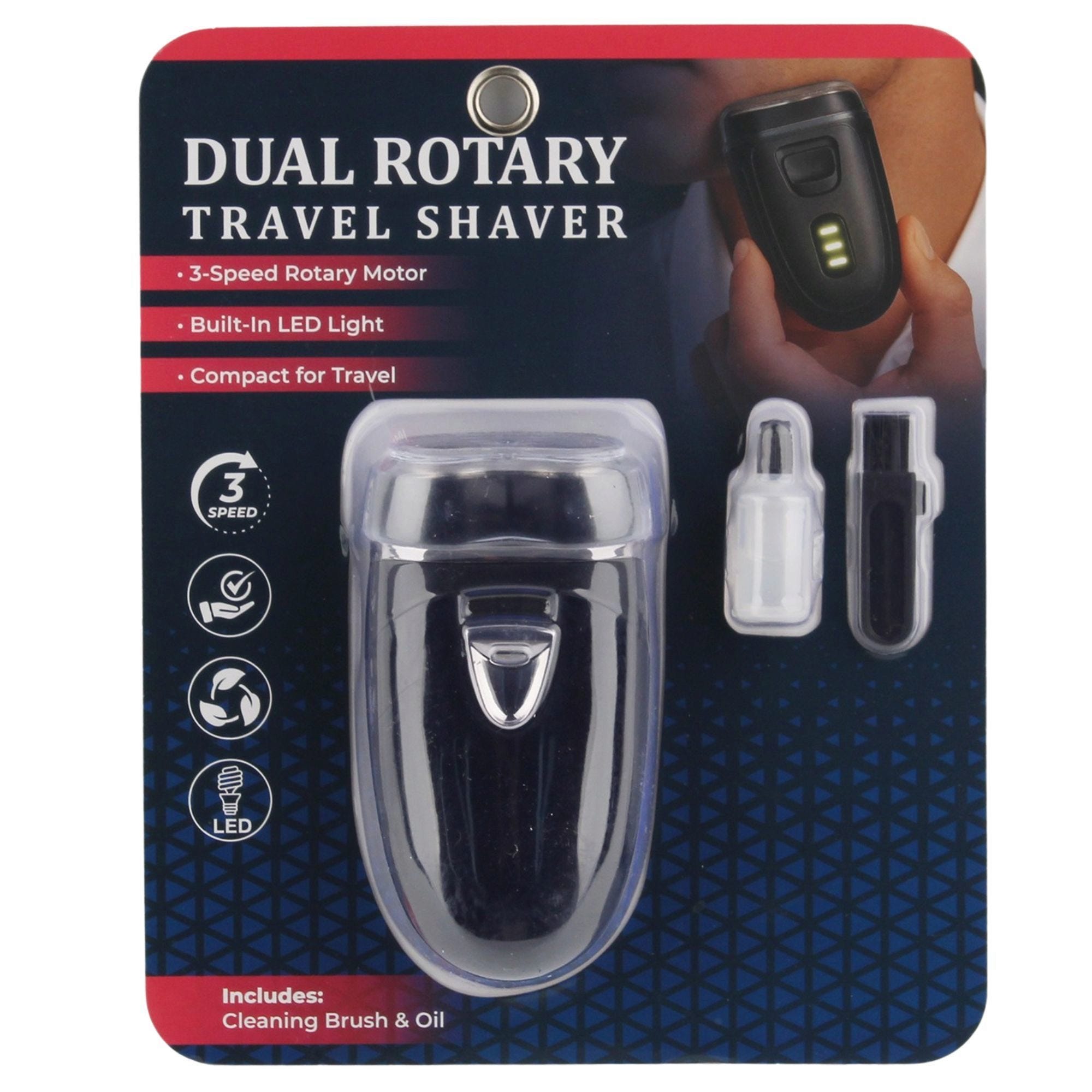 Dual Rotary Travel Shaver Kit (pack of 5)