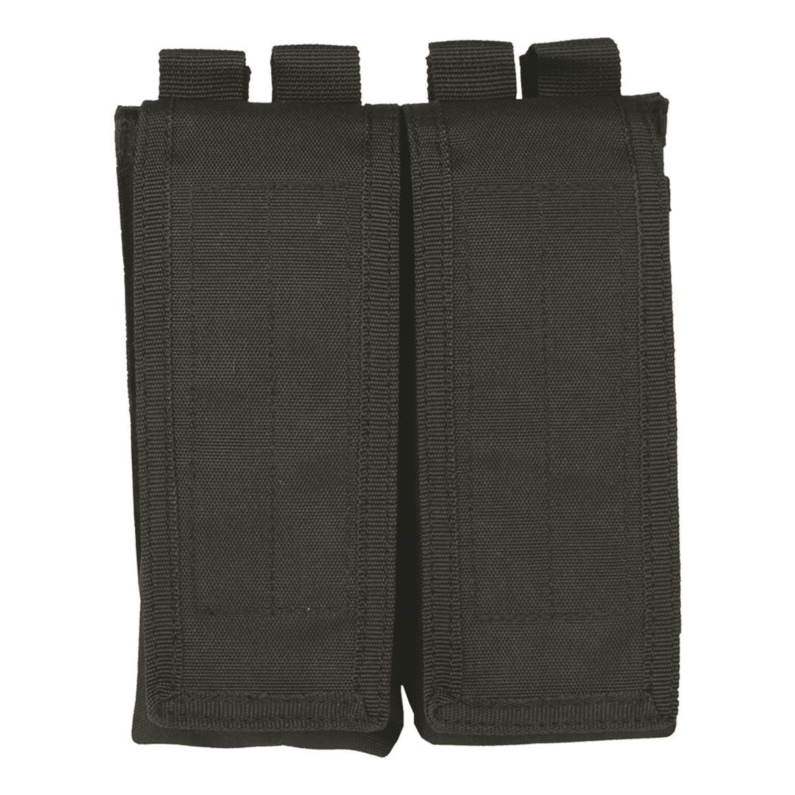 Mil-Tec AK-47 Double Magazine Pouch, Black — Black