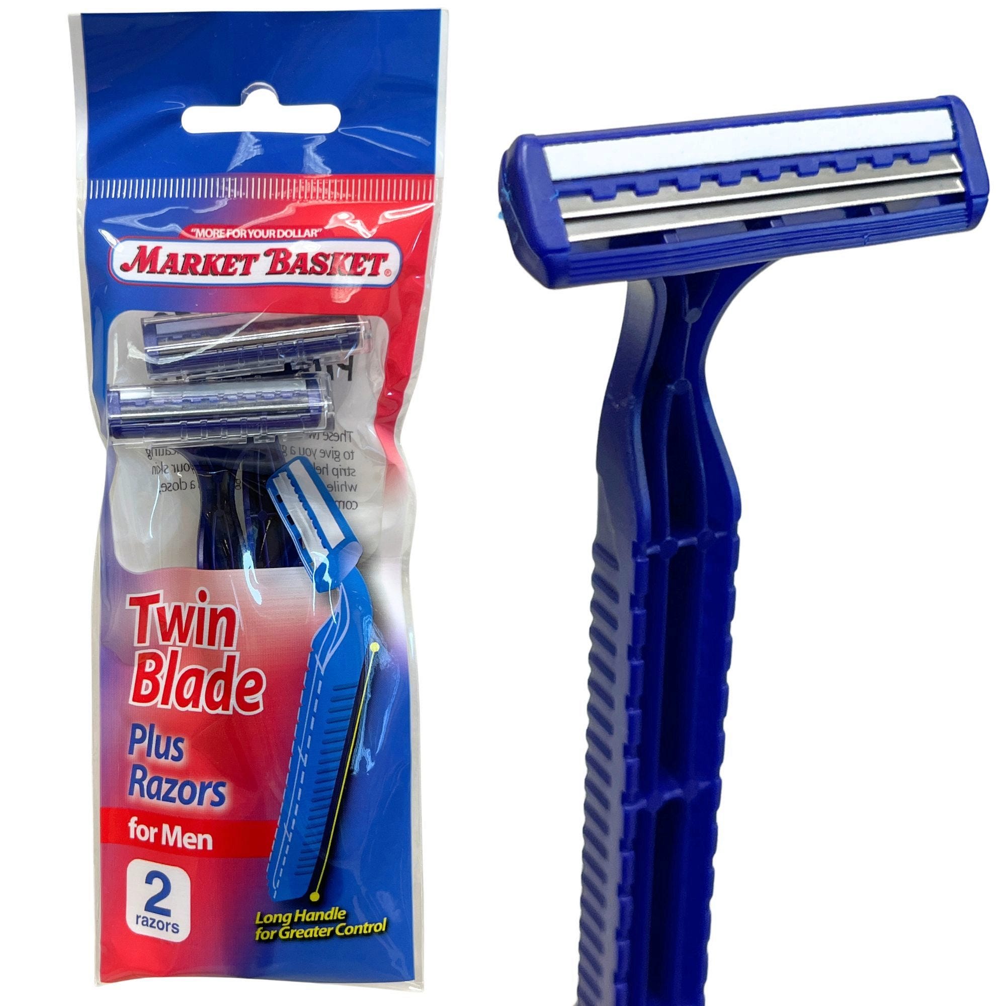 Bulk 36-Pack: Market Basket Mens 2 Pack Twin Blade Razors