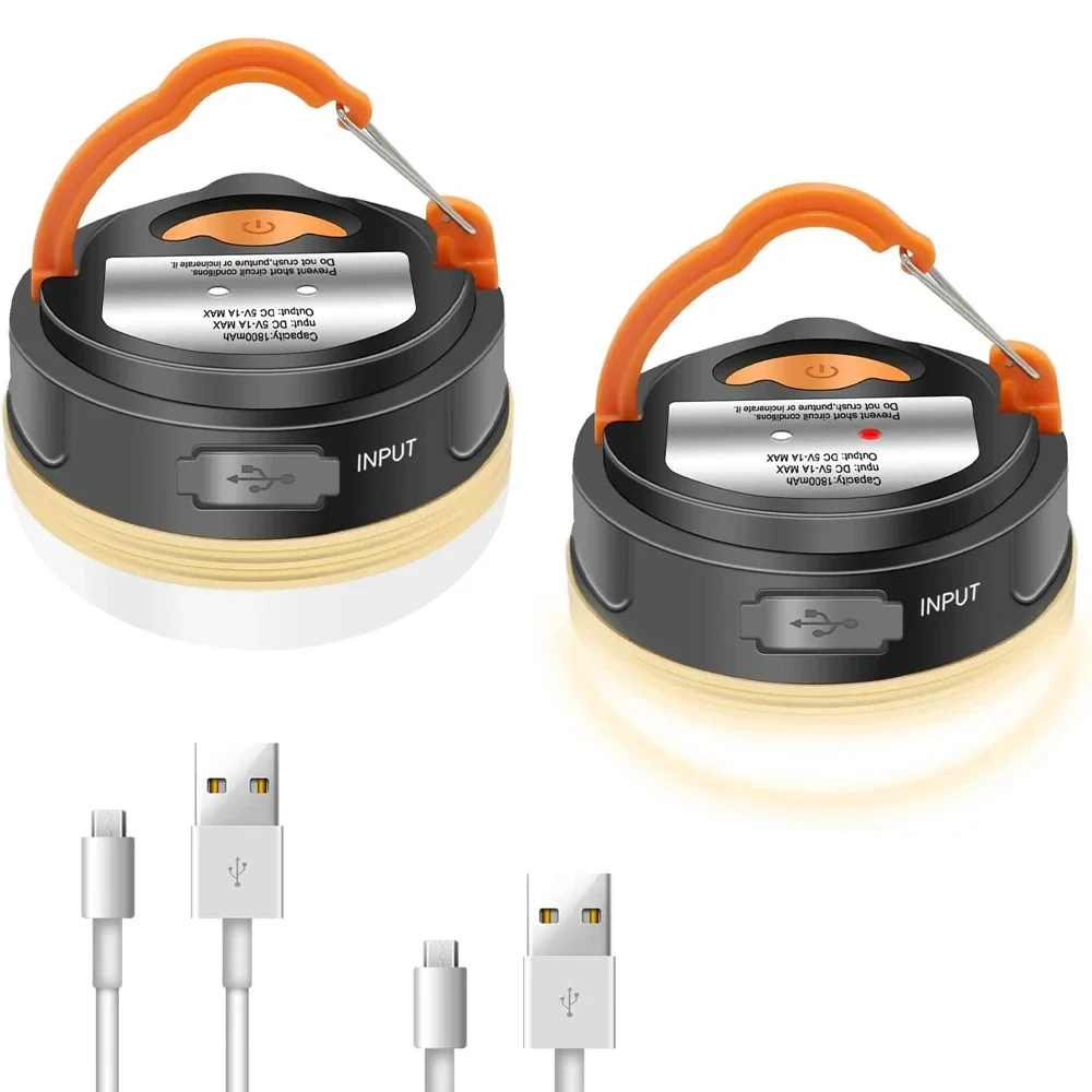 Rechargeable LED camping lanterns, 3 pack
