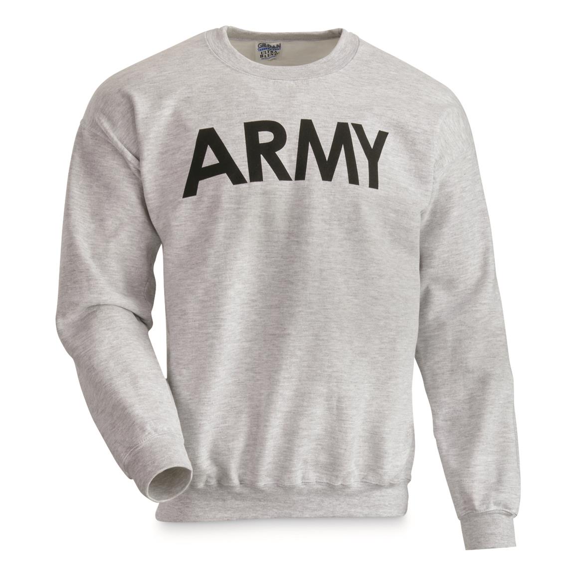 U.S. Army Sweatshirt, New — MEDIUM / Gray