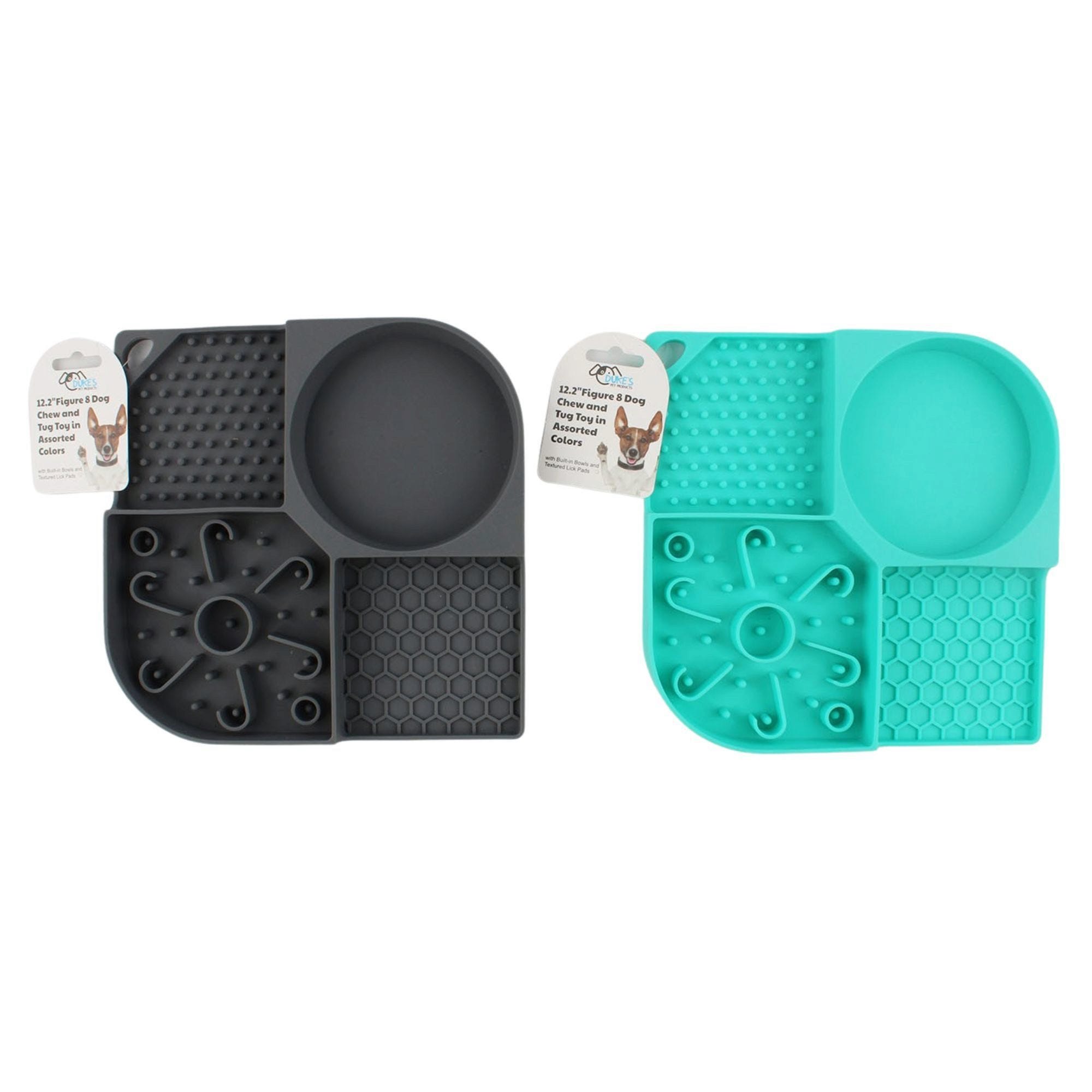 Interactive Slow Feeder Pet Bowl and Lick Mat Tray (pack of 8)