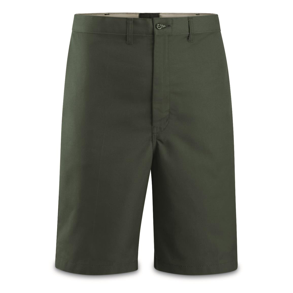 U.S. Prison Surplus Work Shorts, 4 Pack, New — 46 Regular / Spruce Green
