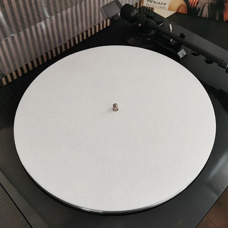 Felt turntable slip mat for 12-inch vinyl records — representative supplier photograph