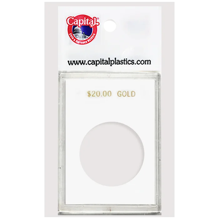 Capital Plastics Caps Coin Holder - $20 Gold
