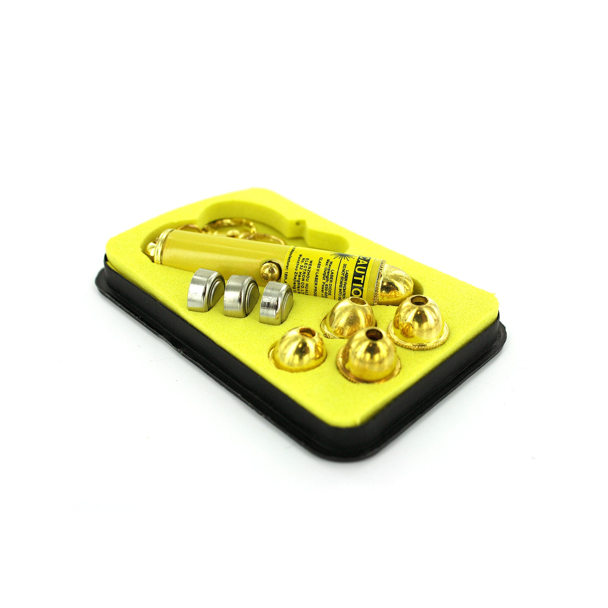 Bulk 24-Pack: Laser Pointer Key Chain with Interchangeable Heads