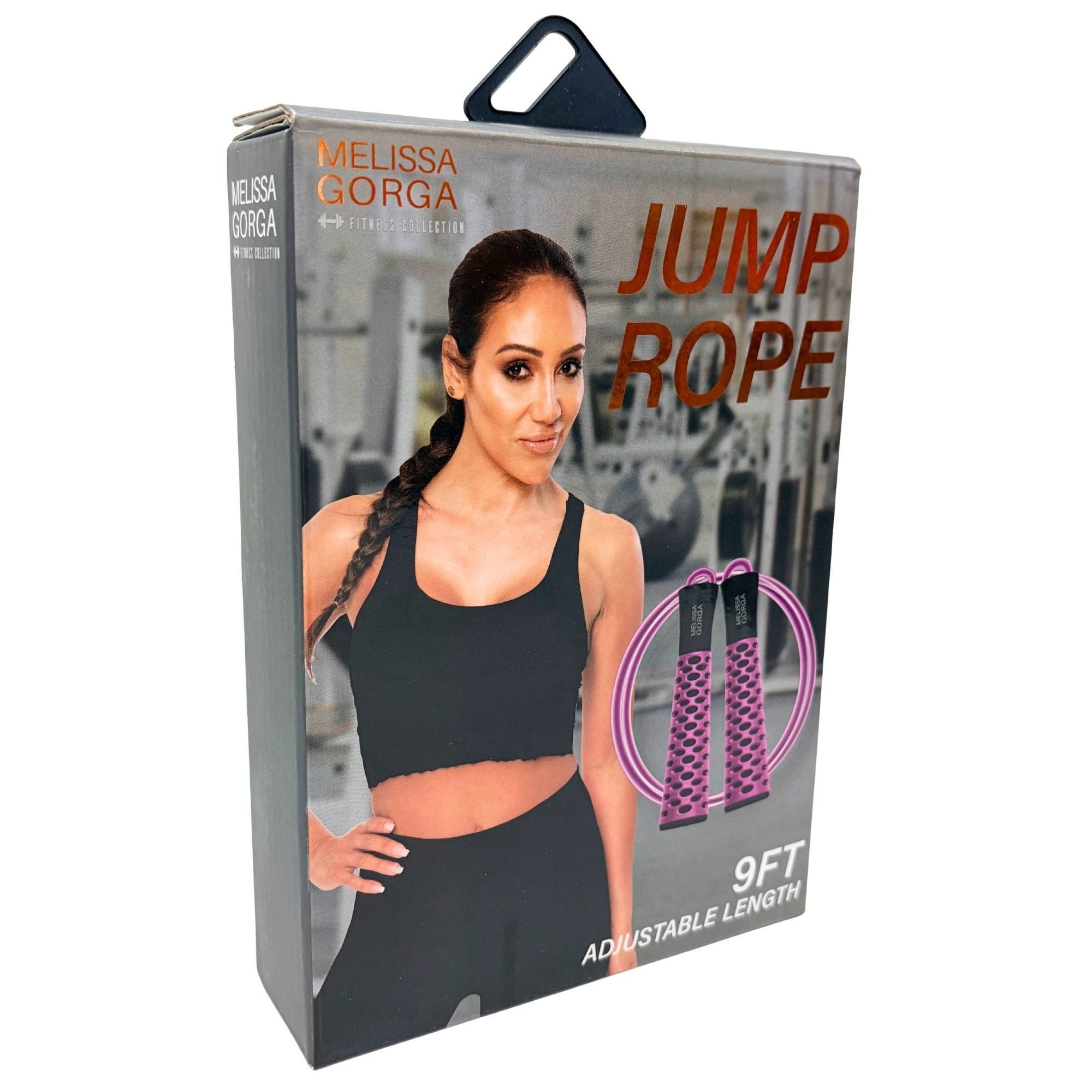 Fitness Collection 9 Foot Adjustable Length Speed Jump Rope in Pink (pack of 9)