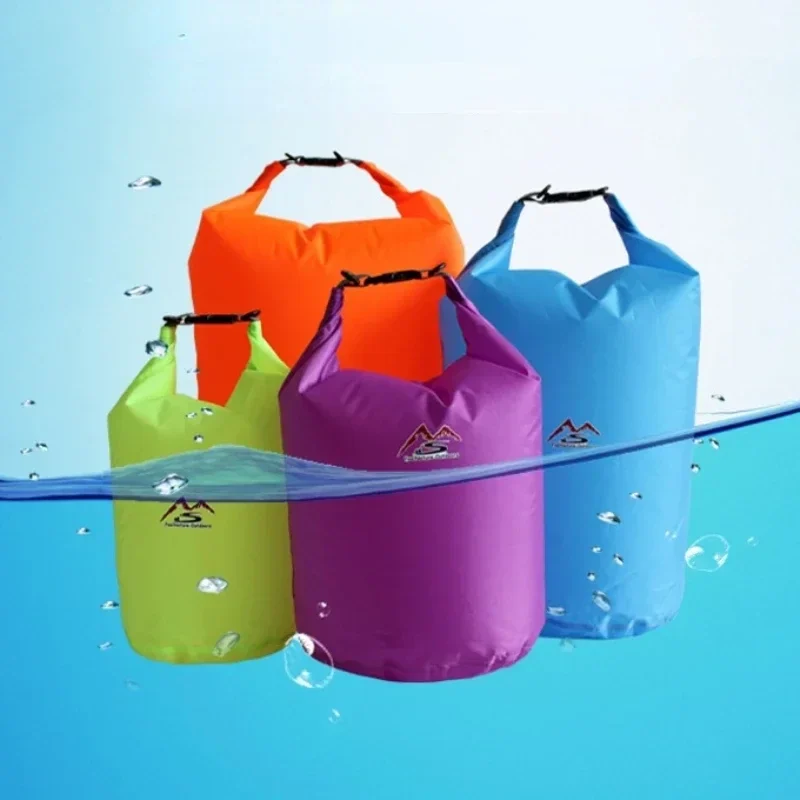 Roll-top waterproof dry bag, 5 to 70 litres — representative supplier photograph