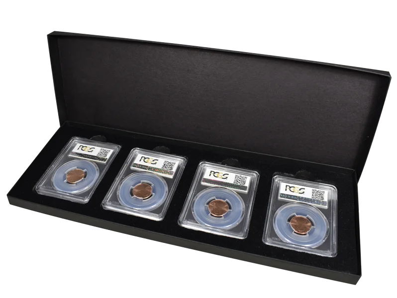 4 Slab Paperboard Certified Coin Gift Box