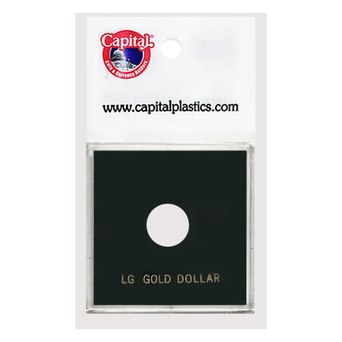 Capital Plastics Krown Coin Holder - Large Gold $ (type 2&3)