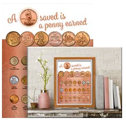 Whitman Deluxe Coin Board: Cent