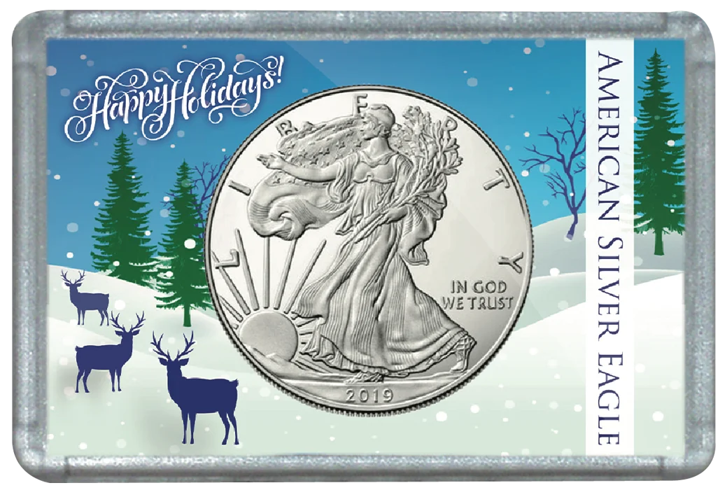 ASE Frosty Case - Deer in Snow Meadow Holiday Christmas