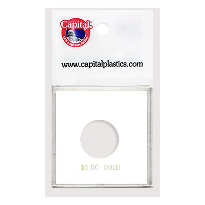 Capital Plastics Krown Coin Holder - $5 Gold
