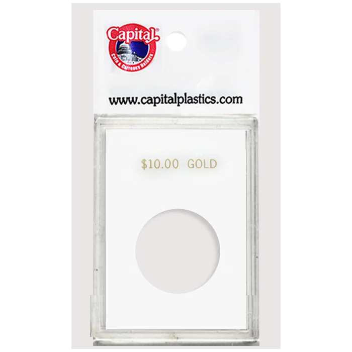 Capital Plastics Caps Coin Holder - $10 Gold