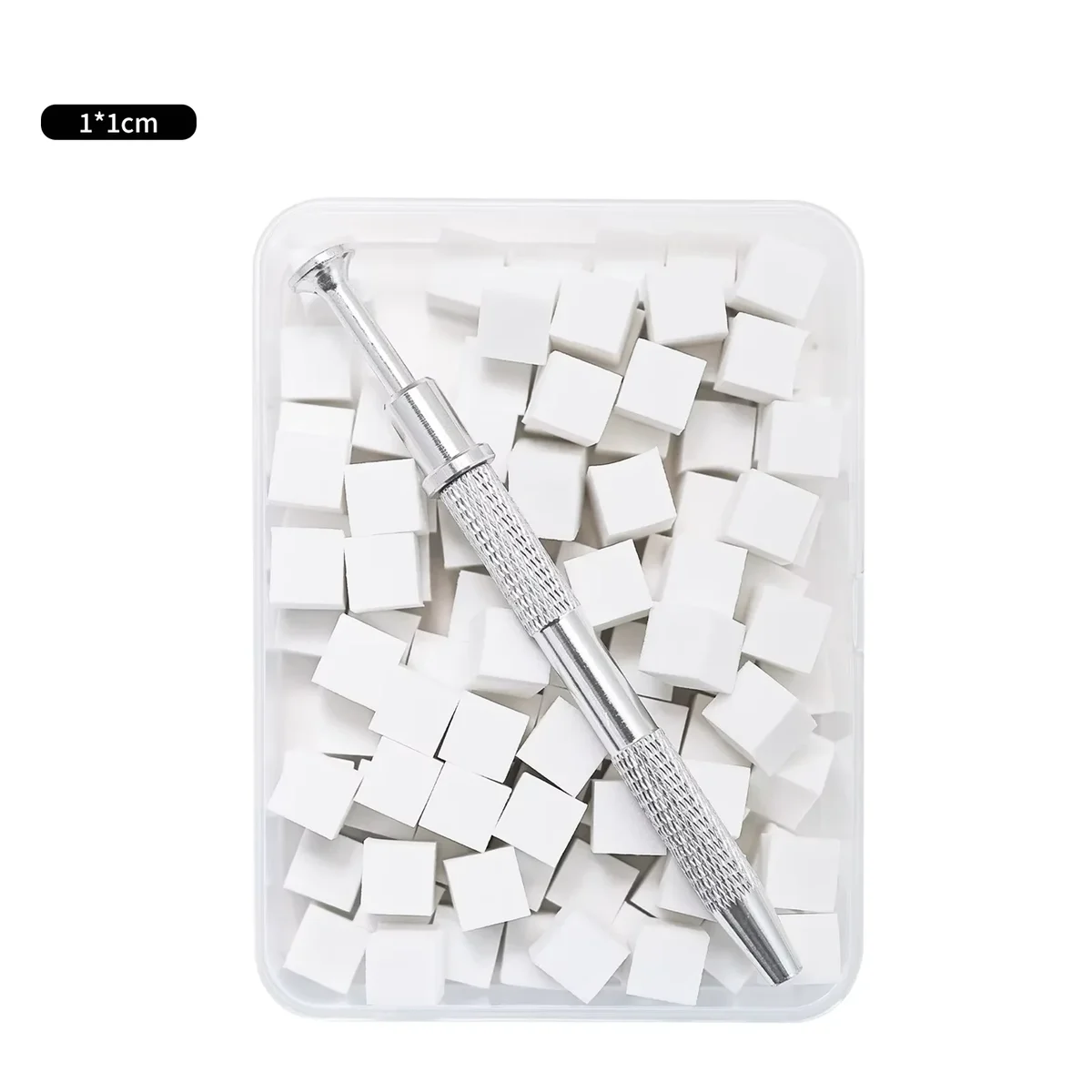 Nail art gradient sponges with claw grip pen, 100 sponges — representative supplier photograph