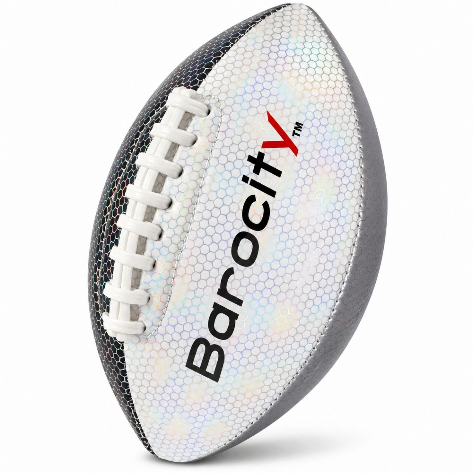 Barocity Multicolor Reflective Rainbow Hex Football Size 3 (pack of 9)