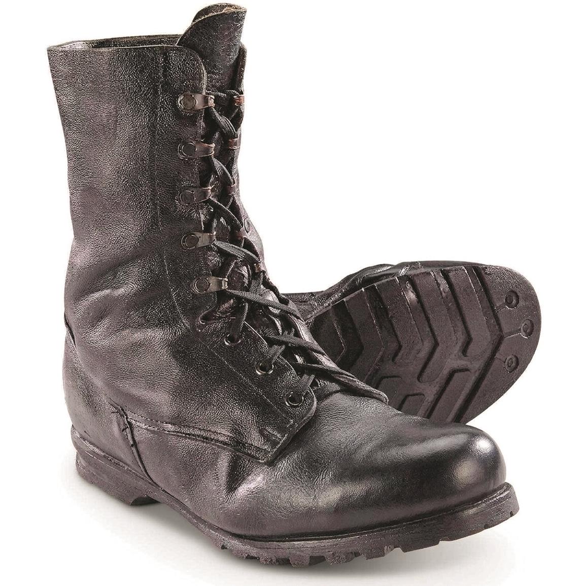 Czech Military Surplus Combat Boots, Used — Size 12 / D-Medium