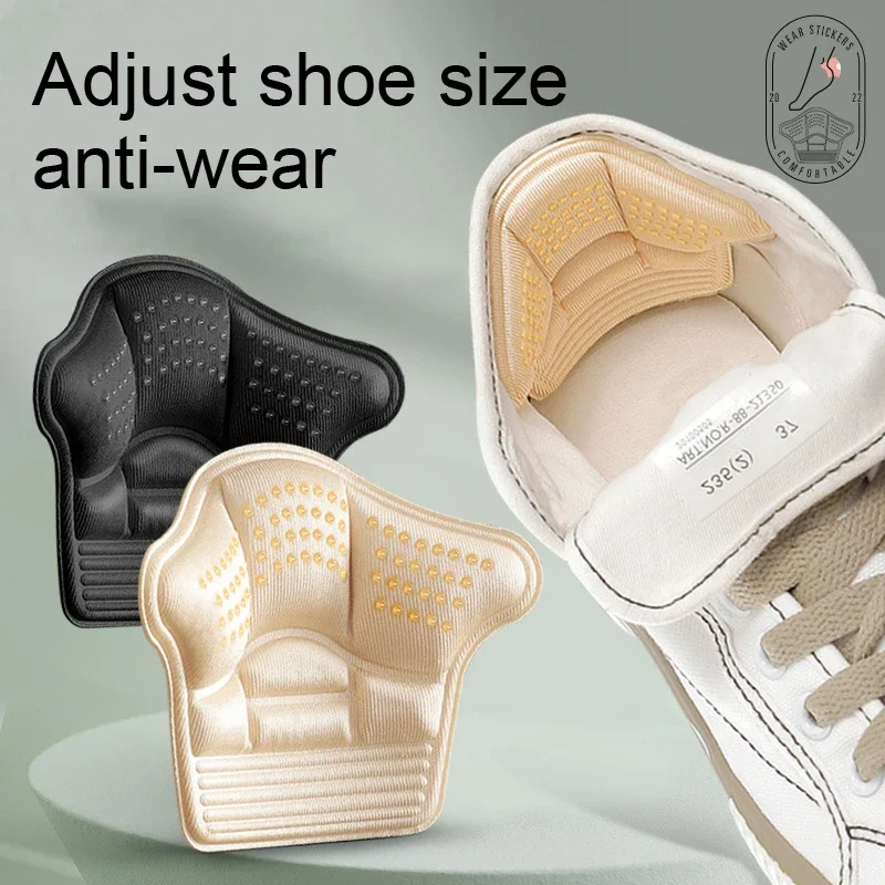Stick-on heel pads to tighten loose shoes and protect heel linings