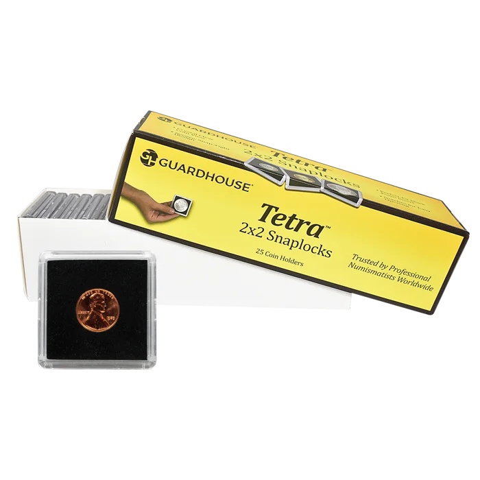 Cent 2x2 Tetra Snaplock Coin Holder - 25 per pack