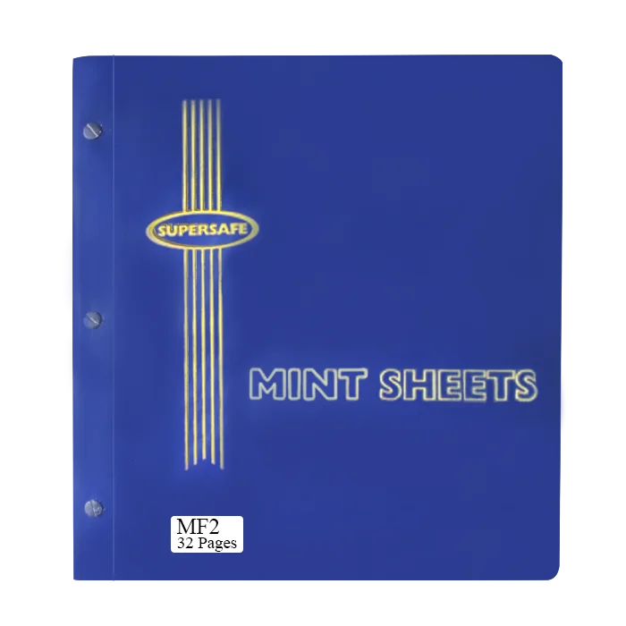 Mint Sheet File, 32 Sheet Capacity (Blue)
