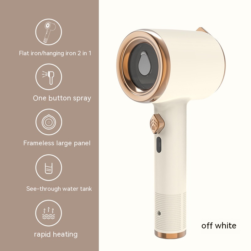 Mini Portable Handheld Garment Steamer Fabric Steam Iron For Clothes Travel Home Appliances Vertical US Plug Ironing Machine — Beige-Us-1PCS