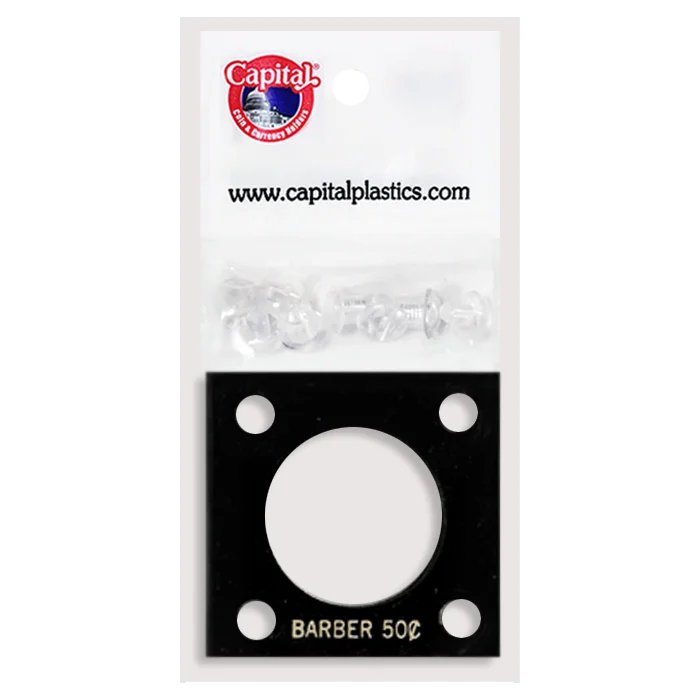 Capital Plastics 144 Coin Holder - Barber Half Dollar
