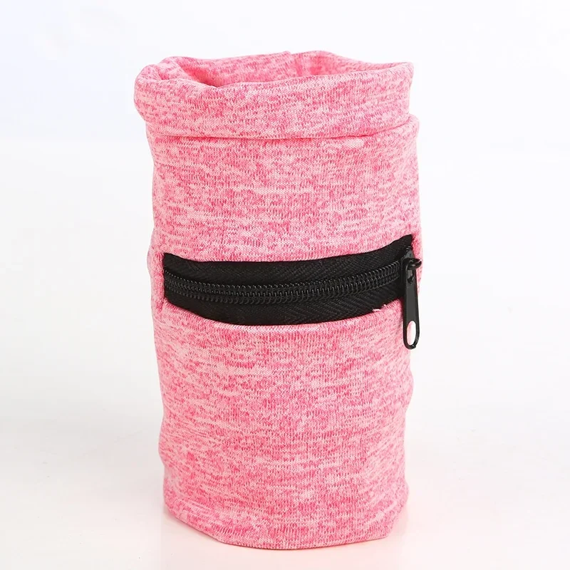 Zip-pocket wrist wallet sweatband for running — representative supplier photograph