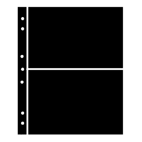 Hagner Stock Sheets 2 Row Black One Sided