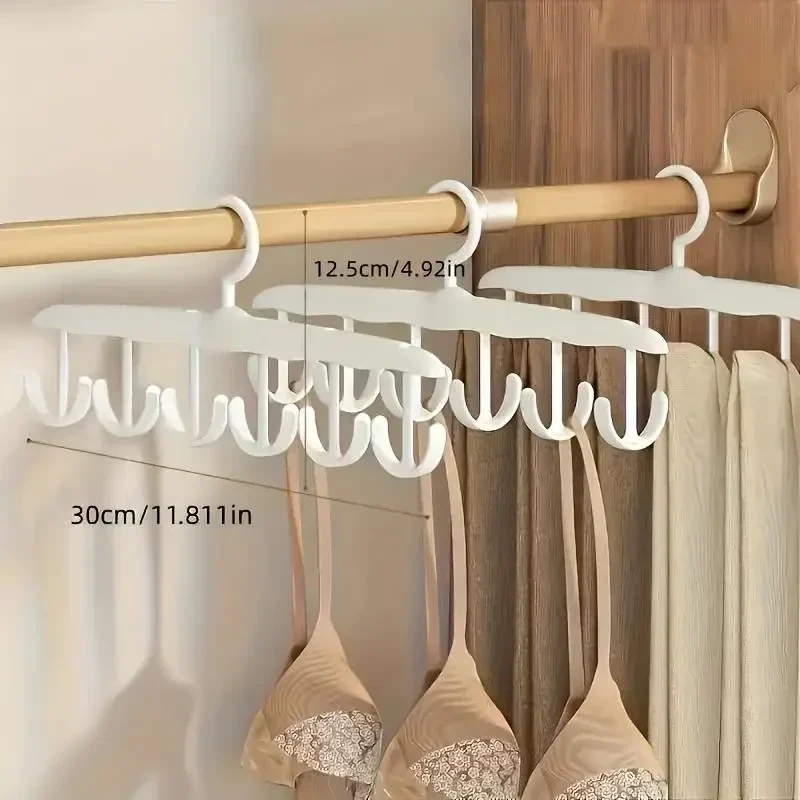 Rotating 12-hook closet hanger for scarves, belts, tanks and ties — representative supplier photograph
