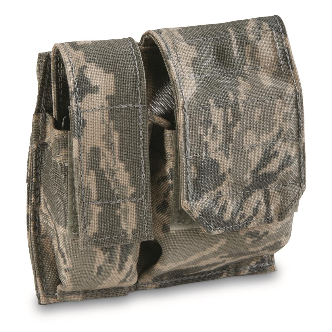 U.S. Military Surplus FireForce Modular Utility Pouch, New — ABU Camo; empty utility pouch