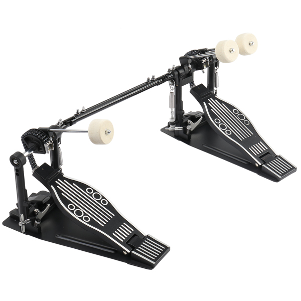 Double Bass Drum Set Pedal, Drum Set — Black