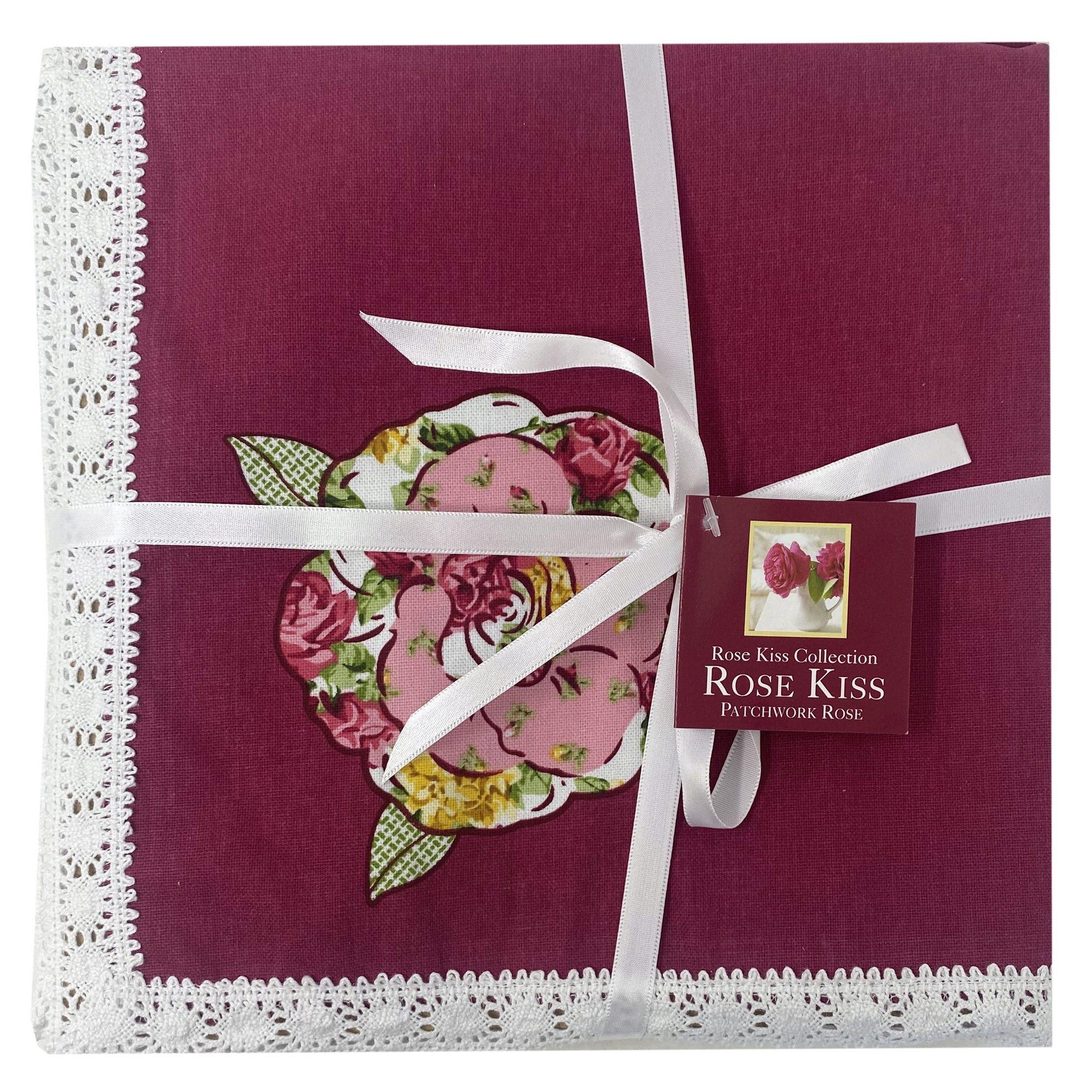 Bulk 48-Pack: Homewear 18" x 18" Rose Kiss 4 Pack Napkin