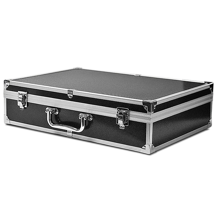 Falcon Series 100 Slab Box  - Front Handle  - Diamond Pattern / Black