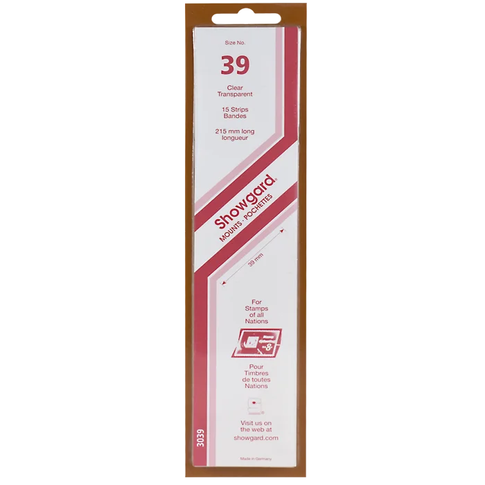 Showgard Mounts - 215mm Strips (Clear) - 39x215mm