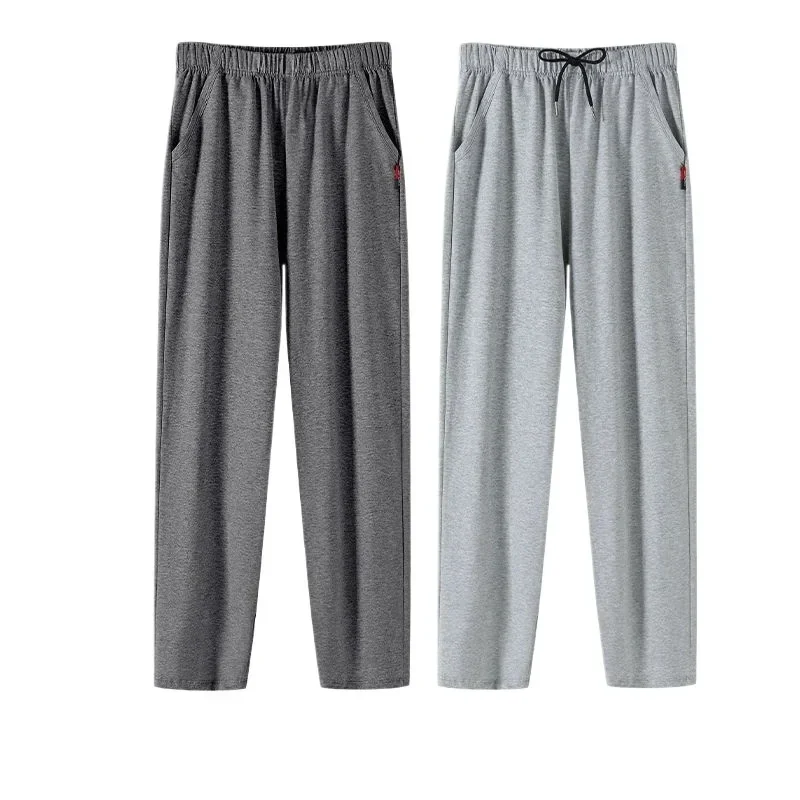 Men's knit lounge and pajama pants with pockets, elastic waist — representative supplier photograph