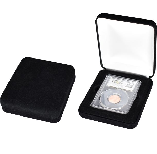 One Slab Metal Shell Slab Box - Black Velour