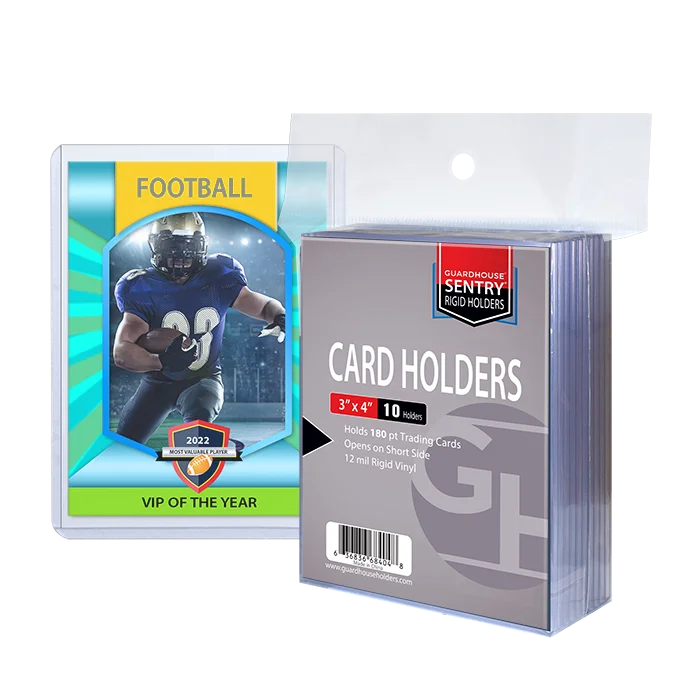 Trading Card Sentry Holders - 3 x 4 - 180 pt Cards