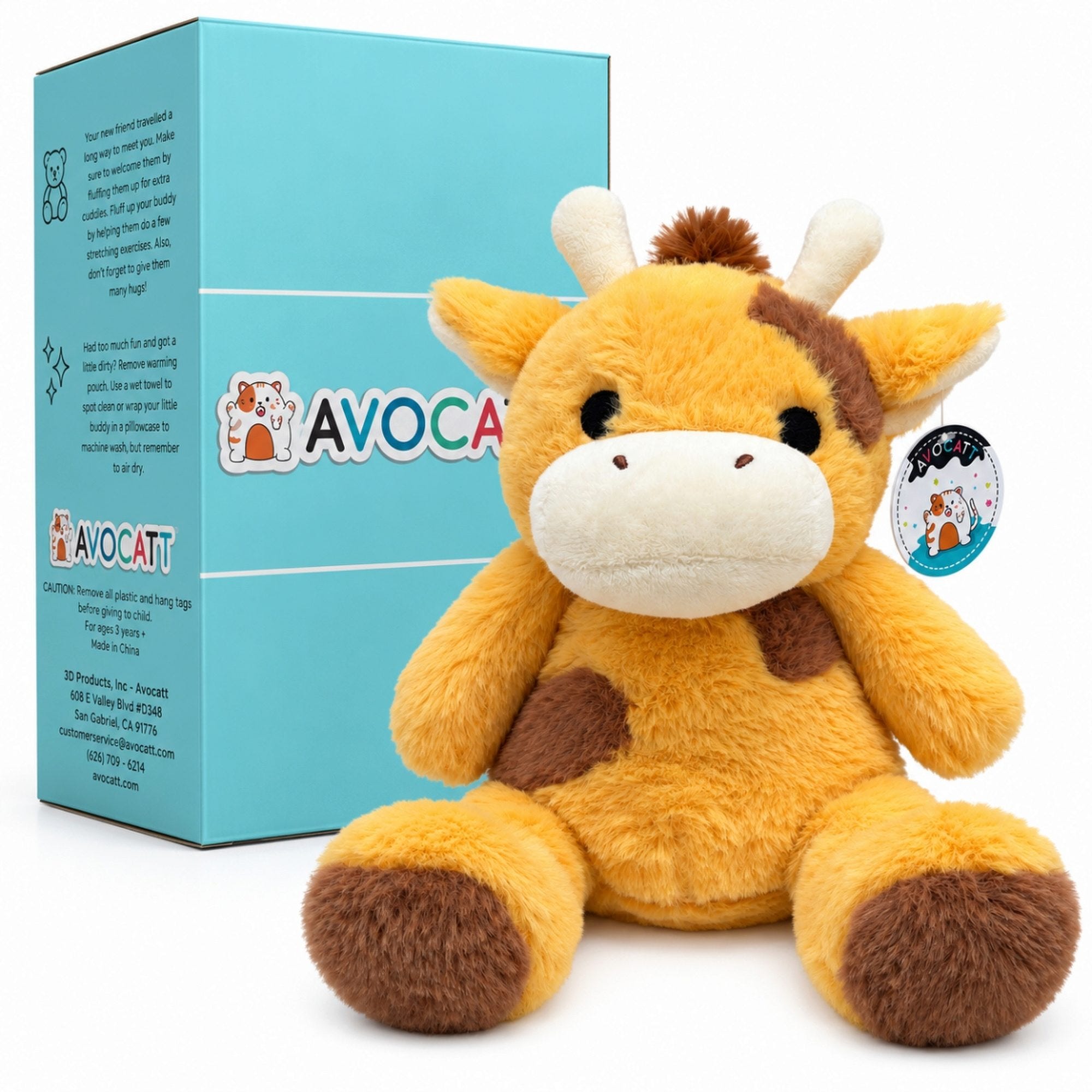 Avocatt 9.5" Warming Giraffe Plush Toy (pack of 6)